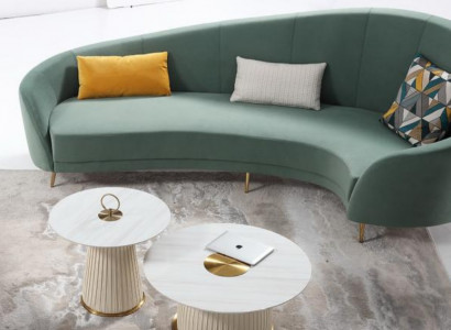 Round Sofa Modern Sofa Living Landscape Room Furniture Designer Sofa Round Corner Sofa